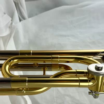 Yamaha YSL-448G Intermediate Bb/F Trombone 2010s - Lacquered Brass image 7
