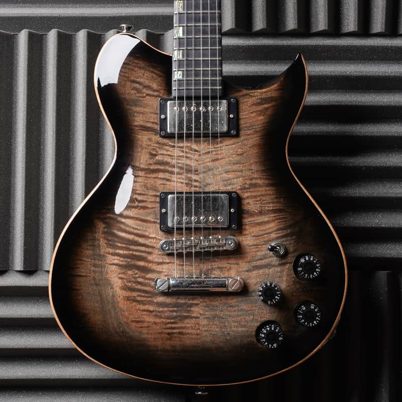 Washburn USA Custom Shop WI-568 transparent black | Reverb