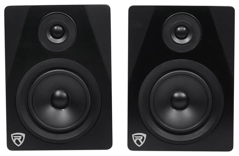 Pair Rockville APM5B 5.25" 250W Powered USB Studio Quality Bookshelf Speakers image 1