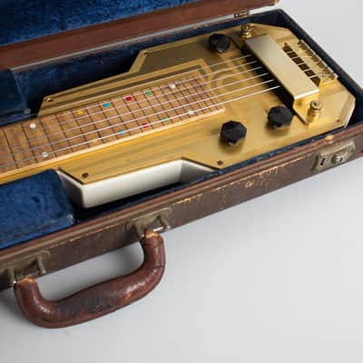 Epiphone Electar Model M Lap Steel Electric Guitar (1938), ser. #2093, original brown tolex hard shell case. image 12