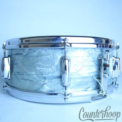 *Slingerland Deluxe 14x5.5"Snare Drum SBP 3Ply Vintage 60s Chrome Brass Rims COB image 5