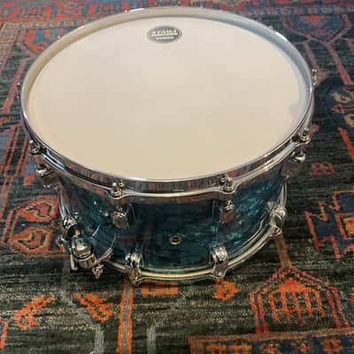 Tama  Starclassic Walnut/Birch Snare Drum 14" x 8"  - Turquoise Pearl WBRS148-TQP image 8