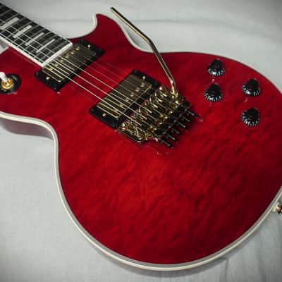 Epiphone Alex Lifeson Les Paul Custom Axcess Quilt - Ruby image 8