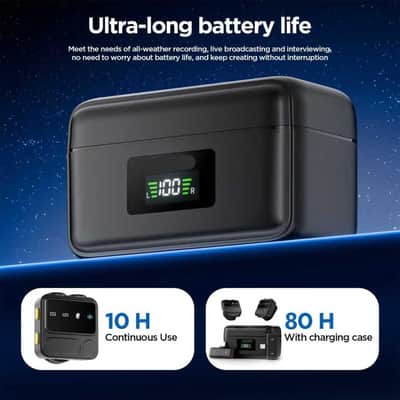 Wireless Microphone for iPhone/iPAD/Android/PC(Lightning/USB C)– AI Noise Cancelling & Reverb,80H with Charging Case,48kHz/24-bit,Mini Microphone for TikTok, YouTube Vlog,Range 164FT image 3