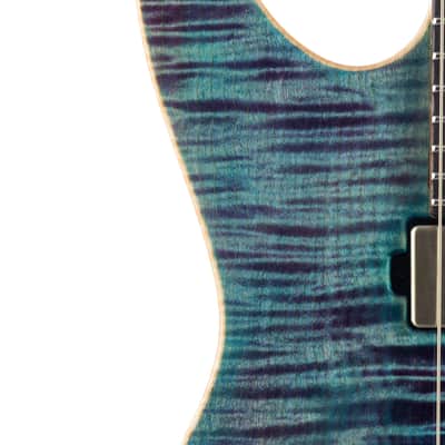 Tom Anderson Guitarworks Angel - Ultraviolet Blue with Binding image 11