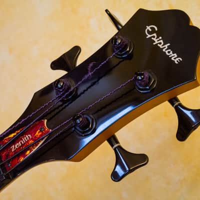EPIPHONE ZENITH FRETLESS BASS, RARE AND BEAUTIFUL! semi-acoustic image 7