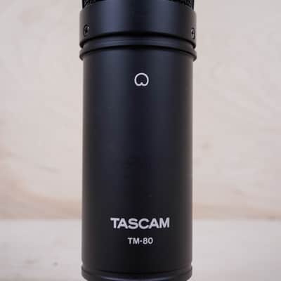 TASCAM TM-80 Large Diaphragm Condenser Microphone Black w/ Box, Stand, XLR Cable image 8