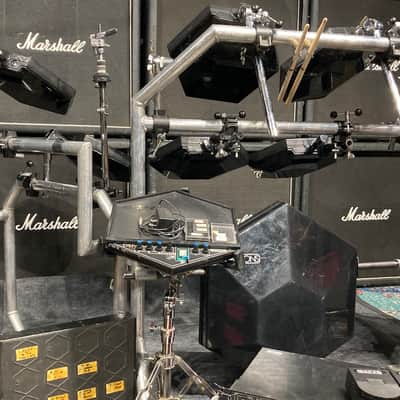 Simmons Rick Allen's Def Leppard, Hysteria Tour, Drum Set and Rack 1986-1987 - Black/Silver image 16