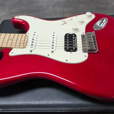 Fender Custom Shop Deluxe Stratocaster Candy Apple Red HSS AAA Flame USA image 3