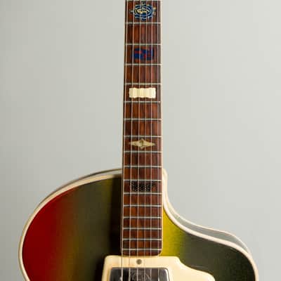 Wandre BB Model Semi-Hollow Body Electric Guitar, c. 1959, black hard shell case. image 8