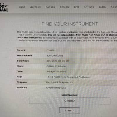 Ernie Ball Music Man Cutlass SSS Tremolo 2018 - Vintage Turquoise image 22