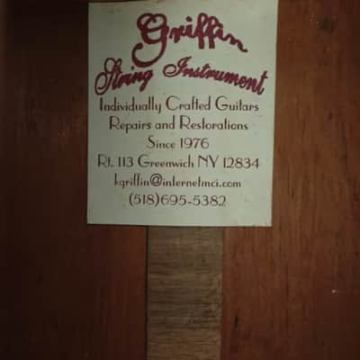 Griffin Handmade Acoustic Guitar – Spruce Top, Mahogany Back & Sides, Cutaway, Gotoh Tuners, OHSC image 12
