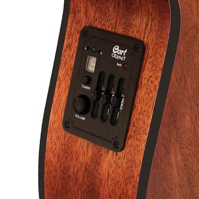 Cort SFXMEMOP All Mahogany Body Venetian Cutaway 6-String Acoustic-Electric Guitar image 3