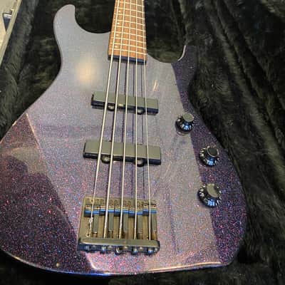 Hamer Slammer 5-String Bass 2010s Purple Sparkle image 4