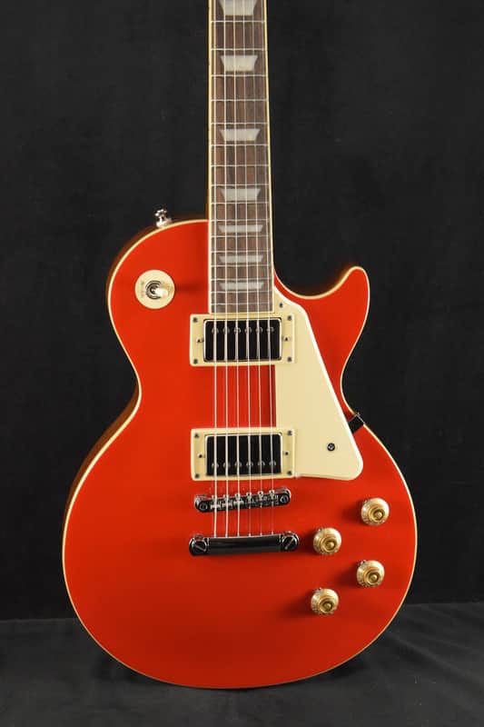 Epiphone Les Paul Standard 50s Plain Top Cardinal Red w/Gig Bag image 1