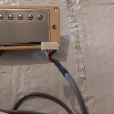 Epiphone Alnico Classic Pro Bridge + Neck Humbucker Pickup Set Nickel w/ Mounting rings Quick Connect. image 4
