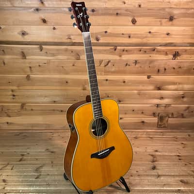 Yamaha FG-TA TransAcoustic Dreadnought Acoustic Electric Guitar USED - Vintage Tint image 2