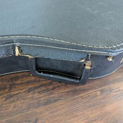 1963-65 Gibson SG Jr. Guitar Chipboard Case - Red Felt Lined, Original image 4