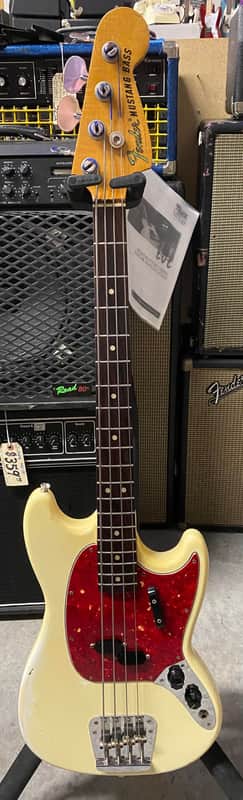 1966 Fender Mustang Bass - Arctic White image 1
