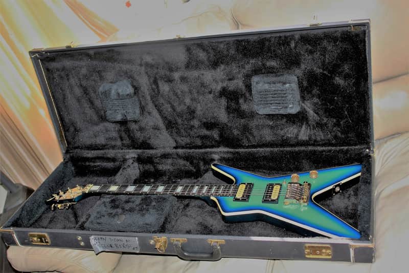 Very Rare 1985 Dean Baby ML,OHSC-Neck thru-Made by ESP-Factory trem, 24-3/4"scale All Original image 1