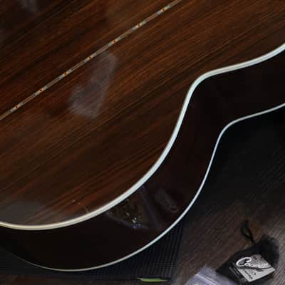 Minty! 2023 Gibson Custom Shop SJ-200 Deluxe Acoustic Guitar Rosewood Burst + OHSC image 16