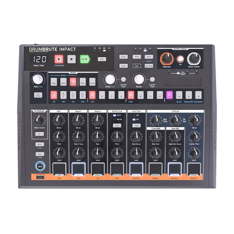 Arturia DrumBrute Impact Analog Drum Machine image 1