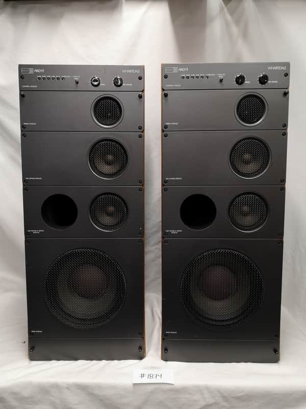 Wharfedale MACH 9 Floor Standing Vintage Speakers #1874 Sold Together As A Pair - Good Working Cond image 1