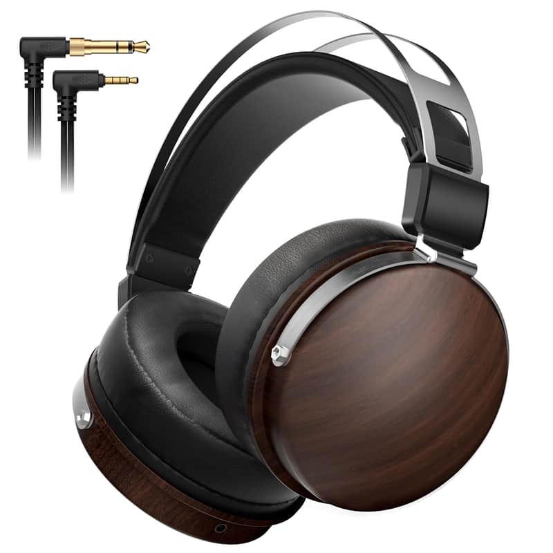 Wired Studio Headphones with 32?, Professional Over-Ear Monitor Headset for Recording Mixing DJ Podcast Audiophile, Detachable Cables & Comfortable Protein Leather, Stereo for Computer Guitar Amp image 1