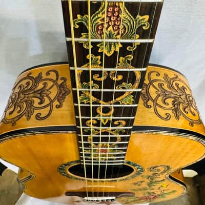 Blueberry Handmade Grand Concert Size Acoustic Guitar with Arm Rest image 6