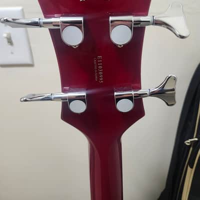 B.C. Rich Mockingbird ST bass w/case neckthru flame maple red image 6