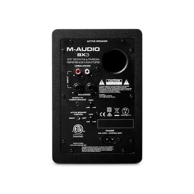 M-AUDIO BX3 3.5” Black Kevlar® 120-Watt Multimedia Reference Monitors | Music Production, Live Streaming, Podcasting image 3
