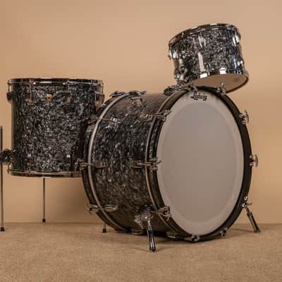 2018 Ludwig Legacy Mahogany Black Diamond Pearl Drum Set image 1
