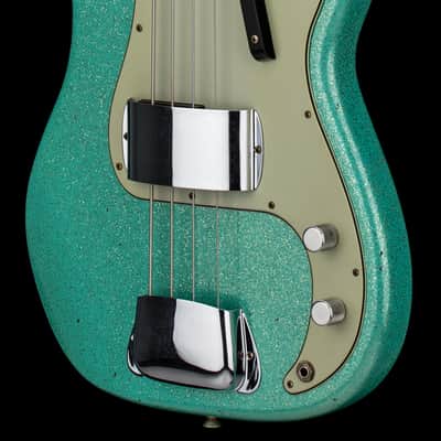 Fender Custom Shop Empire 58 Precision Bass Journeyman Relic - Aged Sea Foam Green Sparkle #88270 image 7