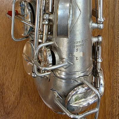 Blessing by CONN Bb vintage professional curved soprano saxophone in satin silver plate with gold wash bell, very RARE image 3