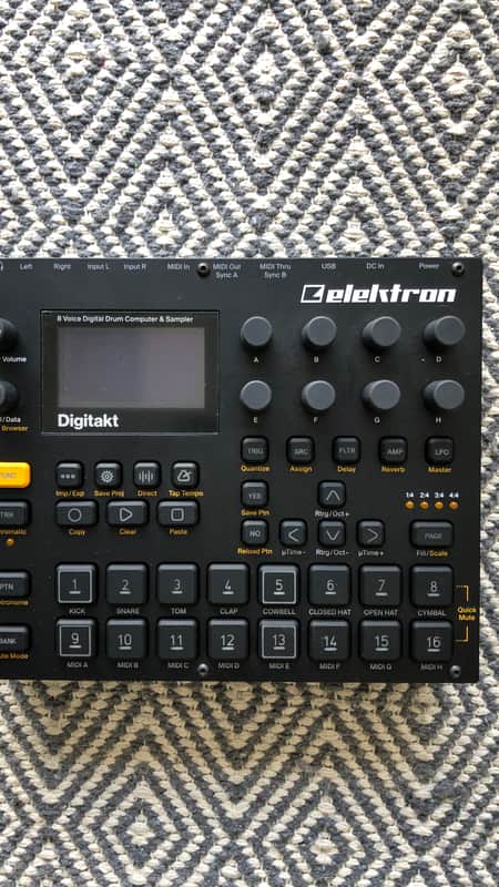 Elektron Digitakt Eight-Voice Digital Drum Computer/Sampler owned by Eric Cannata of Young the Giant image 1