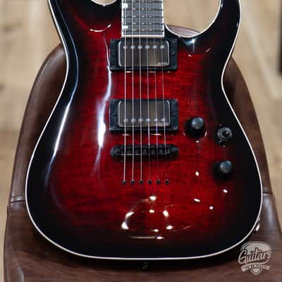ESP E-II Horizon NT-II EMG w/ Case – See Thru Black Cherry Sunburst (B-stock) image 3