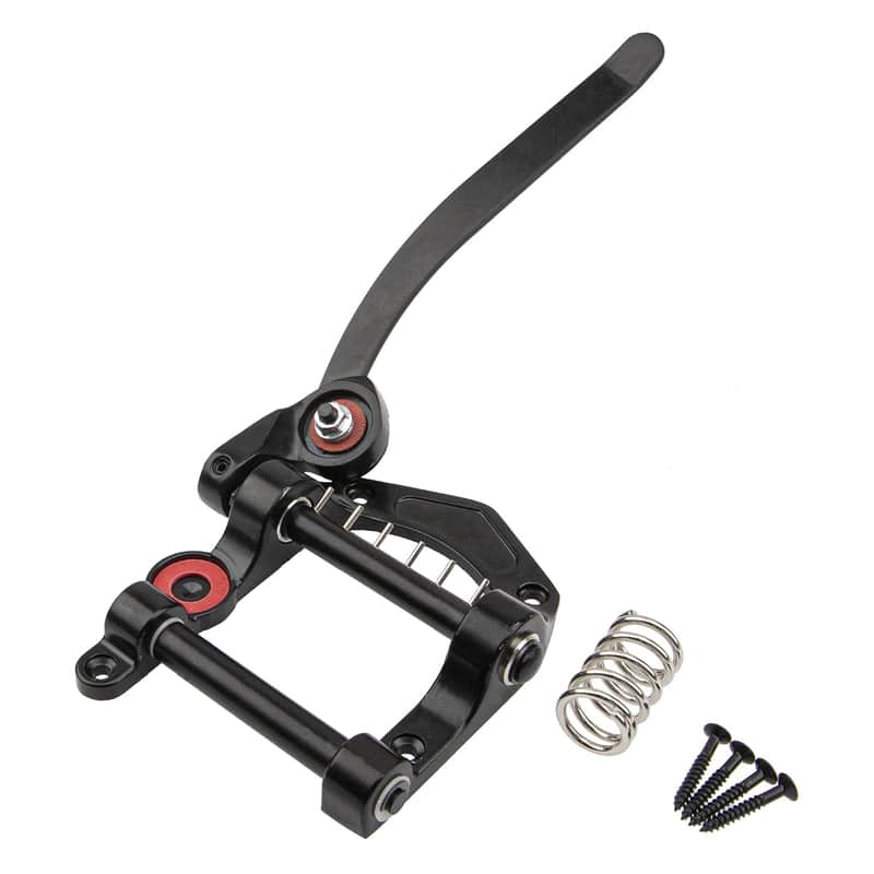 1Pcs Guitar Tremolo Unit Vibrato Bridge Tremolo Tool Accessories Flat Compatible with Les Paul LP SG Tele Electric Guitar (Black) image 1