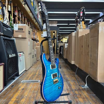 PRS Custom 24 10-Top Electric Guitar Carroll Blue Burst w/Hard Case image 5