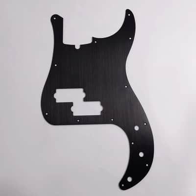 Black Aluminum 4 String Precision P Bass Style Pickguard Scratch Plate image 1