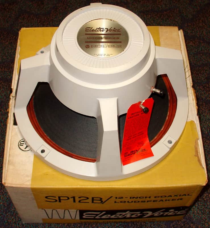 NEW OLD STOCK Vintage EV Electrovoice SP12B 16 ohm speaker NEVER used or mounted image 1