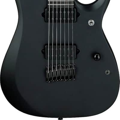 Ibanez RGDRB71 Iron Label 7-String Electric Guitar, Ebony Fingerboard, Black image 2
