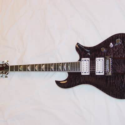 B.C. Rich USA Custom Eagle Archtop Supreme - Trans Black image 9