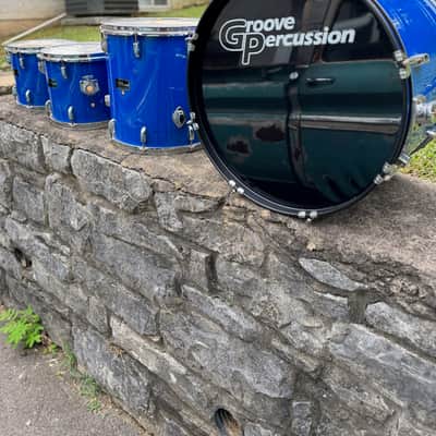 Groove Percussion 5 Piece Shell Pack Blue Drum Set image 12