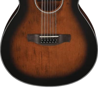 Ibanez AEG5012 12-String Acoustic/Electric Guitar Dark Violin Sunburst