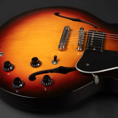 Immagine 2017 Gibson Memphis ES-335 Studio (4-Knob) - Ginger Burst | USA Semi-Hollow Torrefied Maple Fretboard ‘57 Classic Humbucker Bone Nut 3.55kg | CoA OHSC - 21