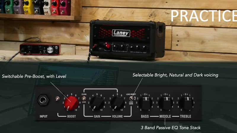 Laney Ironheart Foundry LeadRig IRF 112 – 60W Amplifier Head and 1x12" Speaker Cabinet Set w FX Loop image 1