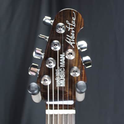 Used Ernie Ball Music Man Albert Lee Ball Family Reserve Green Sparkle w/case image 5