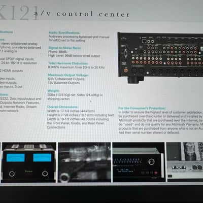 McIntosh MX121 A/V Controller Mid 2010's image 2