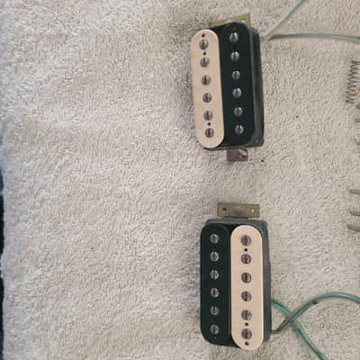 Gibson 1980 Dirty Fingers Pickups HOT!  Zebra Coils Rings and all Screws image 2