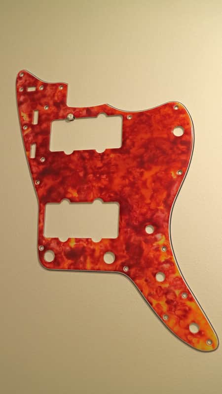 Pickguard Jazzmaster American Red Orange Tortoise Shell image 1